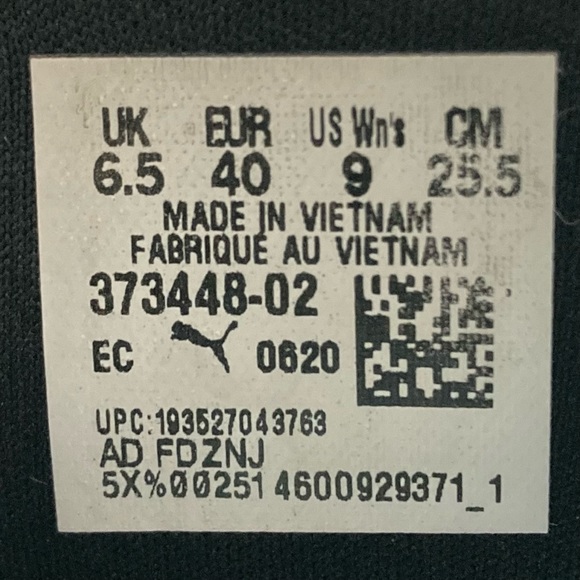 PUMA Love Twist Black White Silver Casual Comfort Retro Leather Sneakers Sz 9 - Picture 8 of 8